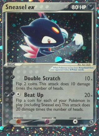 Sneasel ex 103/109 Holofoil [EX: Ruby & Sapphire] Pokemon Single Pokémon