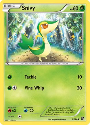 Snivy (1/114) Reverse Holofoil [BW: Base Set] Pokemon Single Pokémon