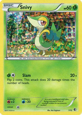 Snivy 1/12 (/12) Holofoil [Promos: McDonalds Promos 2011] Pokemon Single Pokémon