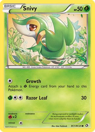 Snivy (RC1/113) Holofoil [BW: Legendary Treasures Radiant Collection] Pokemon Single Pokémon