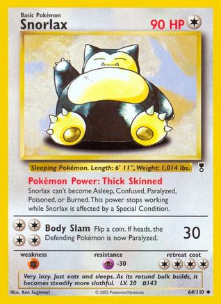 Snorlax (64/110) Reverse Holofoil [Vintage: Legendary Collection] Pokemon Single Pokémon