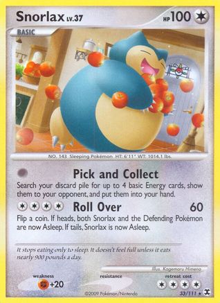 Snorlax (33) (/111) [Rising Rivals] Pokemon Single Pokémon