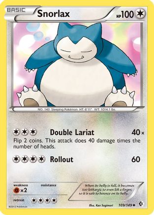 Snorlax (109/149) [BW: Boundaries Crossed] Pokemon Single Pokémon