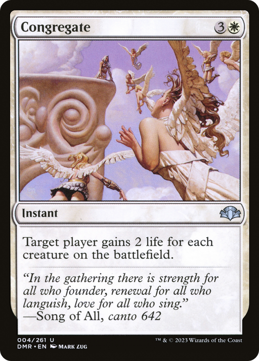 Congregate (DMR-004) [Dominaria Remastered] MTG Single Wizards of the Coast