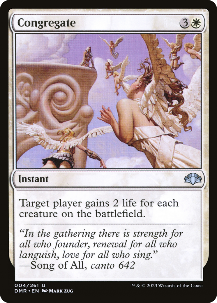 Congregate (DMR-004) [Dominaria Remastered] Foil MTG Single Wizards of the Coast