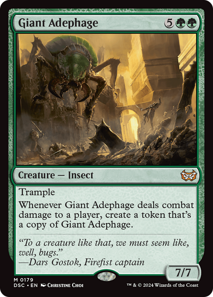 Giant Adephage (DSC-179) [Duskmourn: House of Horror Commander] MTG Single Wizards of the Coast