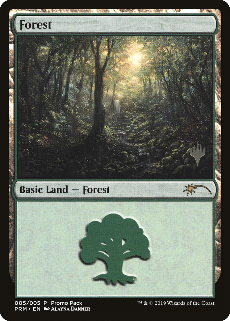Forest (PPM20-005) [M20 Promo Packs] MTG Single Wizards of the Coast