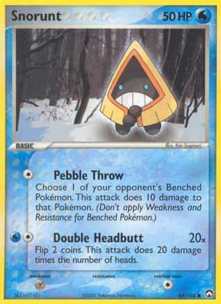 Snorunt (/108) Reverse Holofoil [EX: Power Keepers] Pokemon Single Pokémon