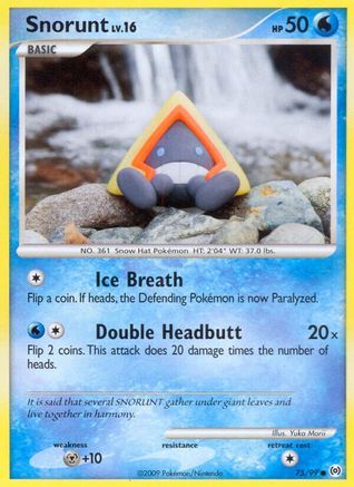 Snorunt (75/99) Reverse Holofoil [Platinum: Arceus] Pokemon Single Pokémon