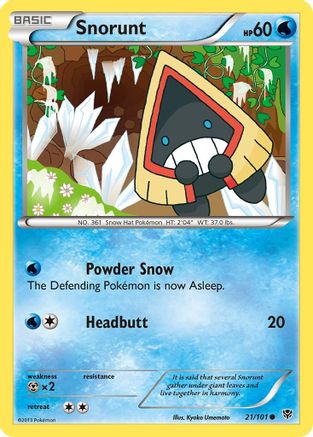 Snorunt (21/101) Reverse Holofoil [BW: Plasma Blast] Pokemon Single Pokémon