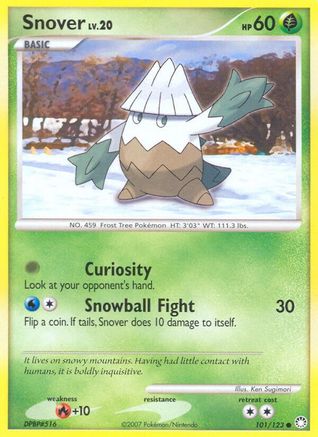 Snover (/123) Reverse Holofoil [DP: Mysterious Treasures] Pokemon Single Pokémon