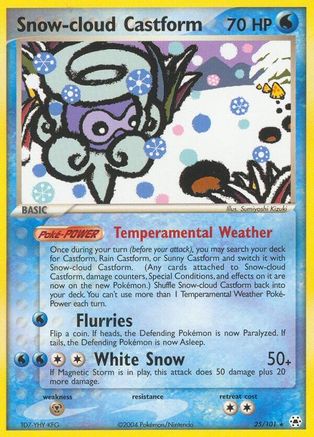 Snow-cloud Castform (/101) Reverse Holofoil [EX: Hidden Legends] Pokemon Single Pokémon