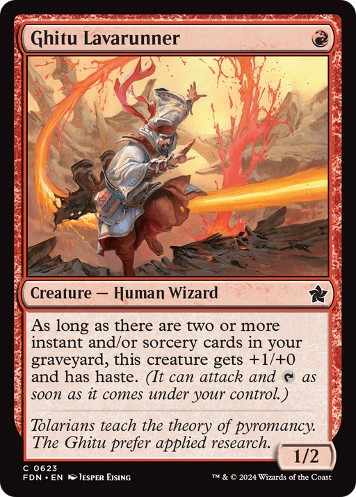 Ghitu Lavarunner (FDN-623) [Foundations] MTG Single Wizards of the Coast