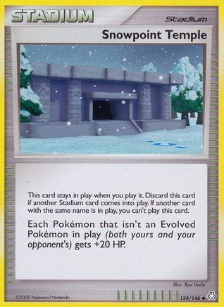 Snowpoint Temple (/146) Reverse Holofoil [DP: Legends Awakened] Pokemon Single Pokémon