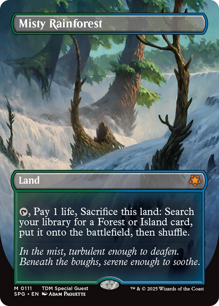 Misty Rainforest (SPG-111) [Special Guests] (Borderless) MTG Single Wizards of the Coast