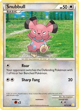 Snubbull (82/123) Reverse Holofoil [HGSS: Base Set] Pokemon Single Pokémon