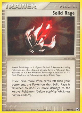 Solid Rage (/115) Reverse Holofoil [EX: Unseen Forces] Pokemon Single Pokémon