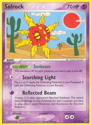 Solrock (/107) Reverse Holofoil [EX: Deoxys] Pokemon Single Pokémon