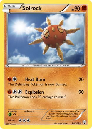 Solrock (/135) Reverse Holofoil [BW: Plasma Storm] Pokemon Single Pokémon