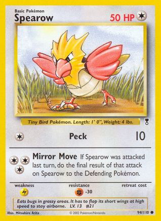 Spearow (/110) Reverse Holofoil [Vintage: Legendary Collection] Pokemon Single Pokémon