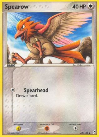 Spearow (61/100) [Crystal Guardians] Pokemon Single Pokémon