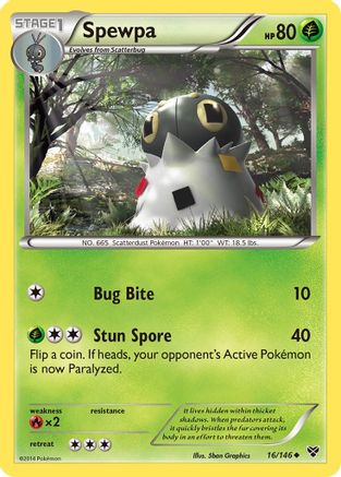 Spewpa (/146) Reverse Holofoil [XY: Base Set] Pokemon Single Pokémon