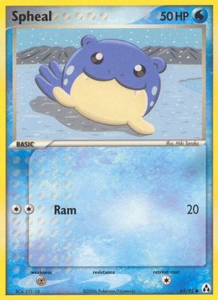 Spheal (65/92) Reverse Holofoil [EX: Legend Maker] Pokemon Single Pokémon