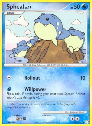 Spheal (102/123) Reverse Holofoil [DP: Mysterious Treasures] Pokemon Single Pokémon