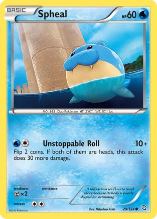 Spheal (29/124) Reverse Holofoil [BW: Dragons Exalted] Pokemon Single Pokémon