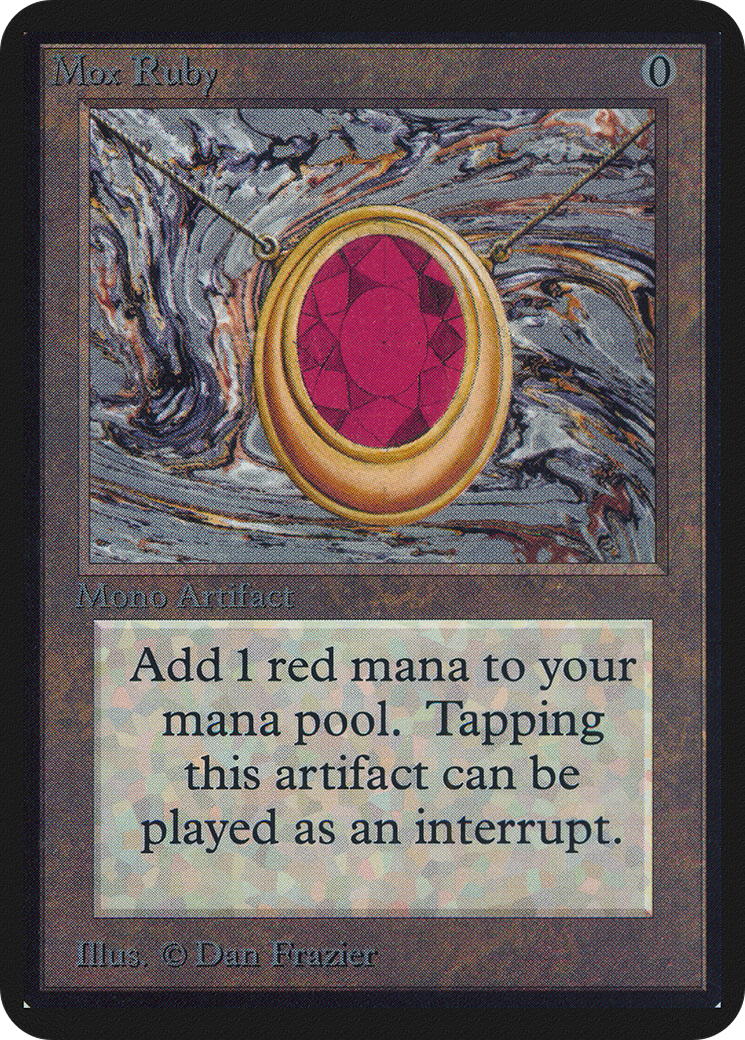 Mox Ruby (LEA-264) [Oldschool] Limited Edition Alpha MTG Single Wizards of the Coast