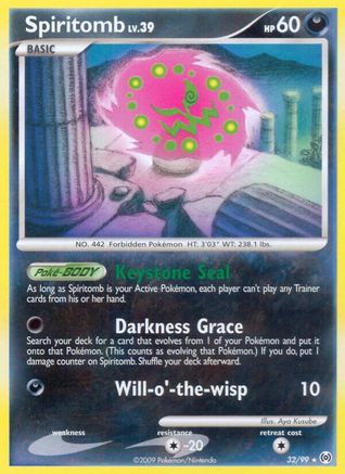Spiritomb (32/99) Reverse Holofoil [Platinum: Arceus] Pokemon Single Pokémon
