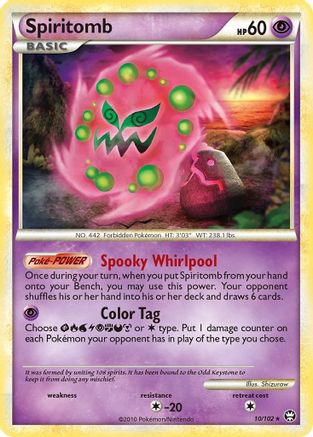 Spiritomb (10/102) - [HGSS: Triumphant] Holofoil Pokemon Single Pokémon