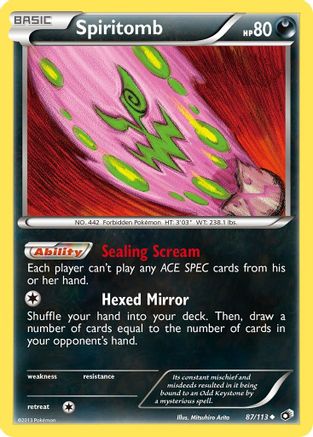 Spiritomb (/113) Reverse Holofoil [BW: Legendary Treasures] Pokemon Single Pokémon