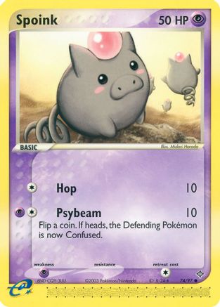 Spoink - 74/97 (/97) [EX: Dragon] Pokemon Single Pokémon