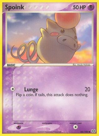Spoink - 066/106 (/106) Reverse Holofoil [EX: Emerald] Pokemon Single Pokémon