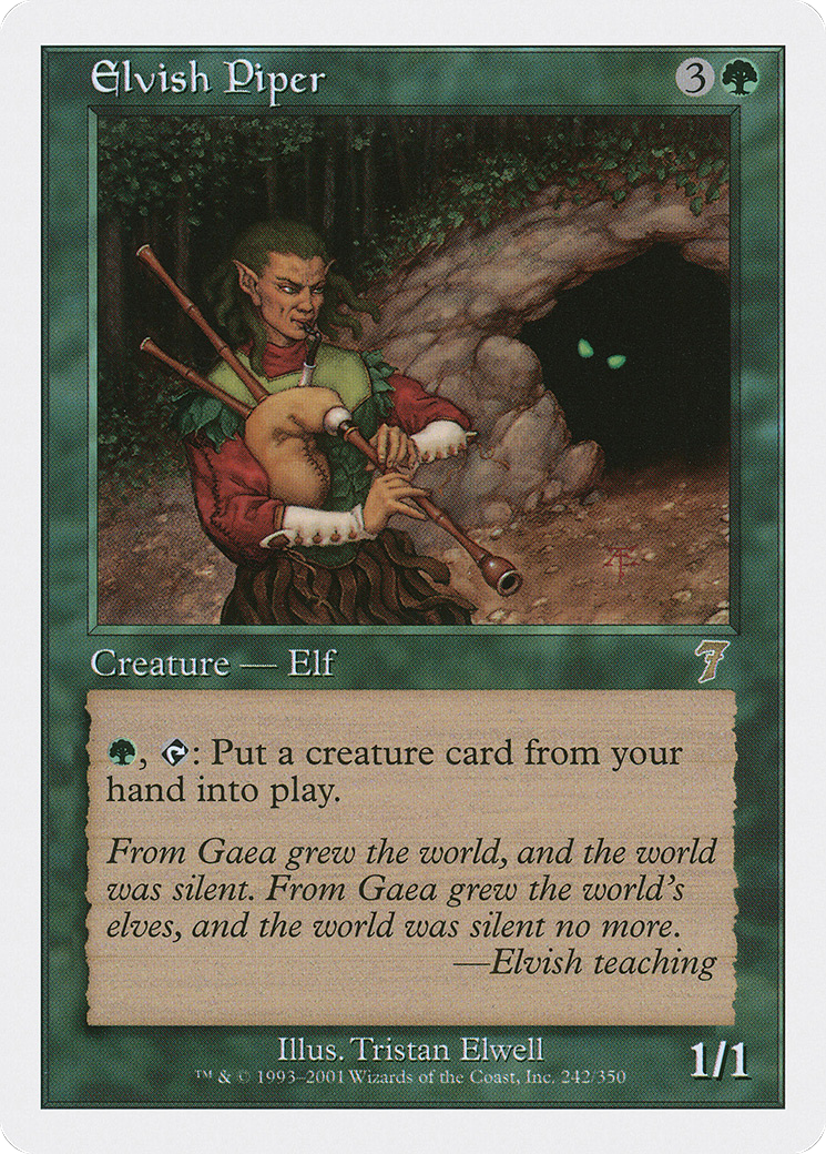 Elvish Piper (7ED-242) [7th Edition] Foil MTG Single Wizards of the Coast