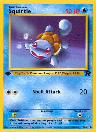 Squirtle (68/82) 1st Edition [Vintage: Team Rocket] Pokemon Single Pokémon