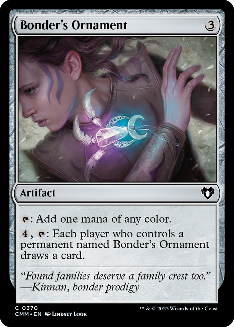 Bonder's Ornament (CMM-370) [Commander Masters] Foil MTG Single Wizards of the Coast