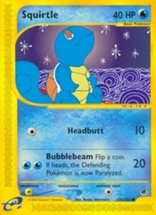 Squirtle (132/165) Reverse Holofoil [Vintage: Expedition] Pokemon Single Pokémon