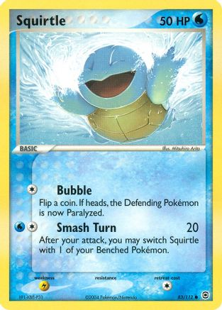 Squirtle - 083/112 (83/112) Reverse Holofoil [EX: FireRed & LeafGreen] Pokemon Single Pokémon