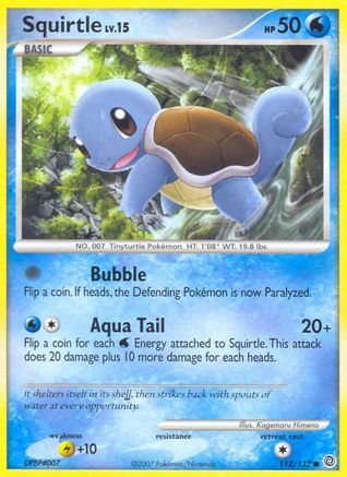 Squirtle (112/132) Reverse Holofoil [DP: Secret Wonders] Pokemon Single Pokémon