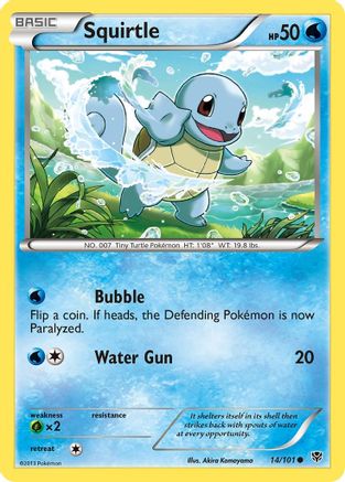 Squirtle (14/101) Reverse Holofoil [BW: Plasma Blast] Pokemon Single Pokémon