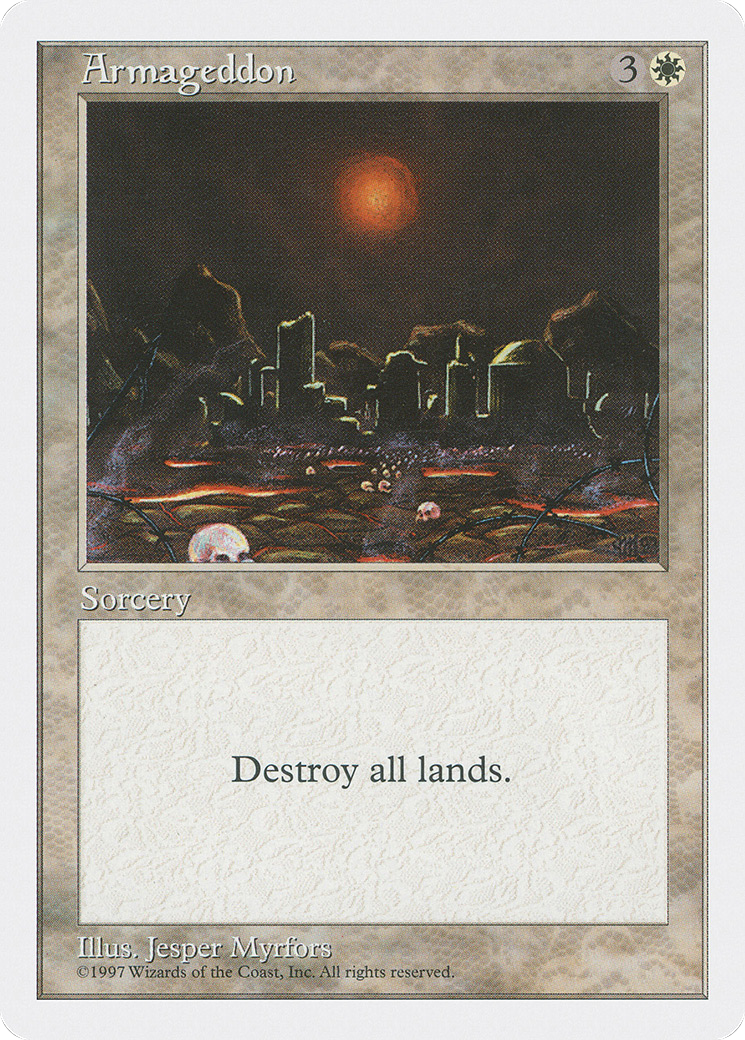 Armageddon (5ED-283) [Fifth Edition] MTG Single Wizards of the Coast