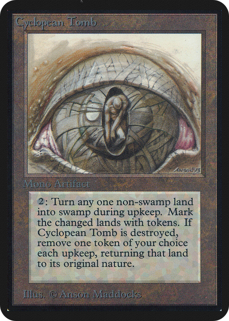 Cyclopean Tomb (LEA-240) [Oldschool] Limited Edition Alpha MTG Single Wizards of the Coast