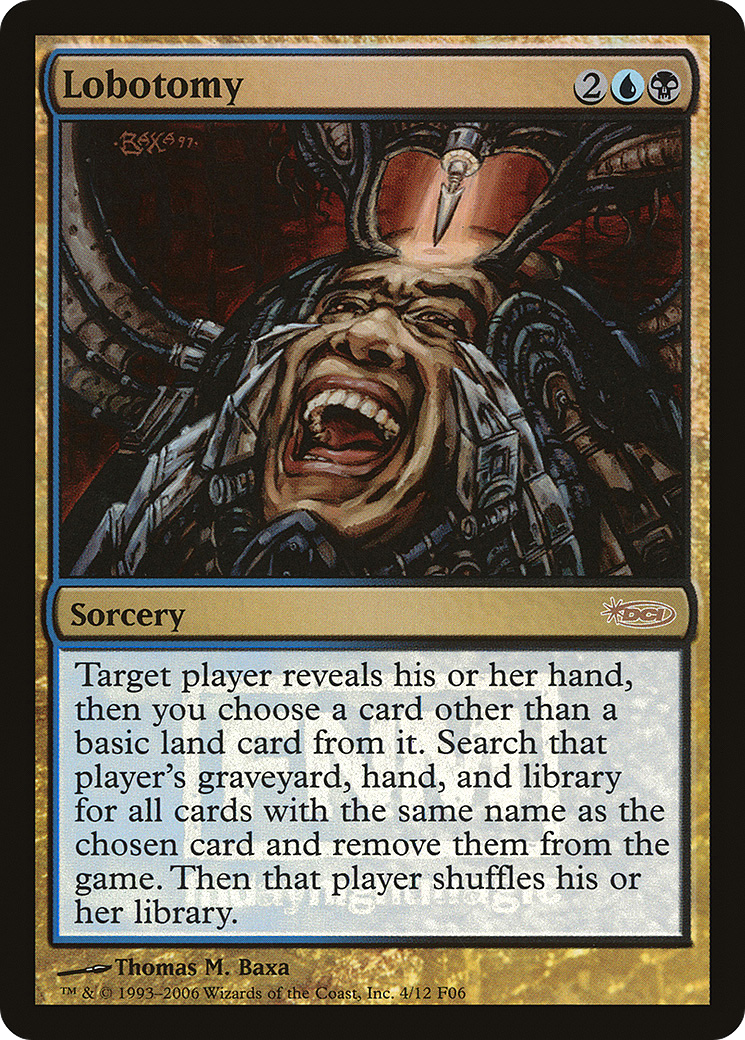 Lobotomy (FNM-) [Misc] Friday Night Magic 2006 Foil MTG Single Wizards of the Coast