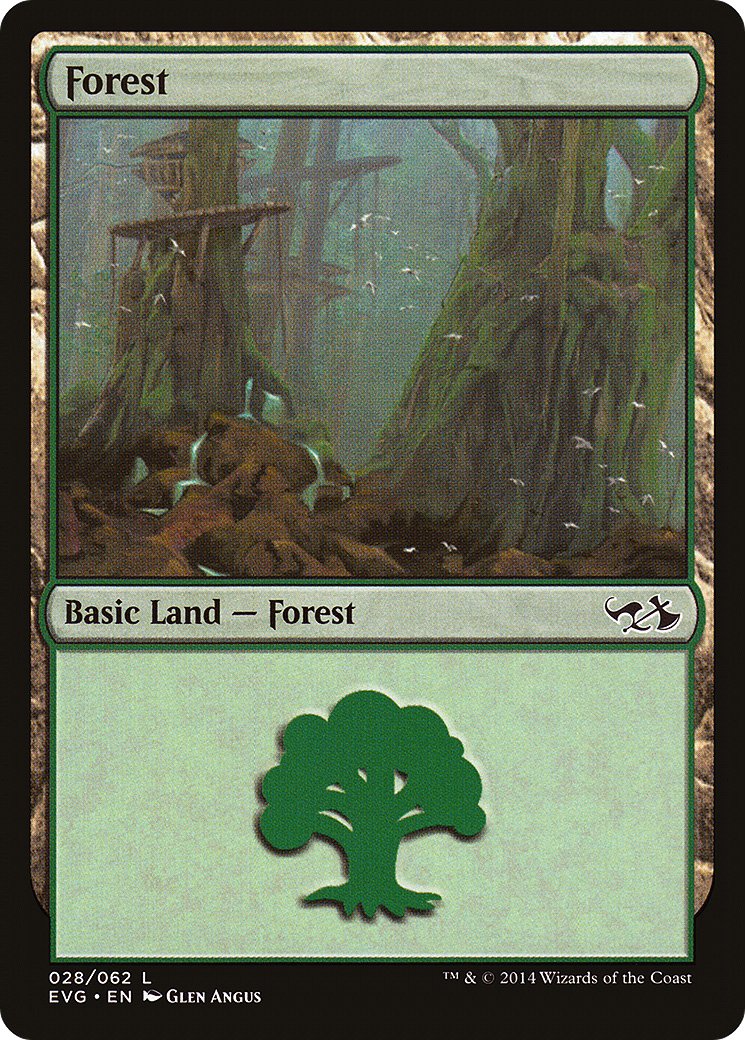 Forest (DD3-028) [Misc] Duel Decks Anthology: Elves vs. Goblins MTG Single Wizards of the Coast