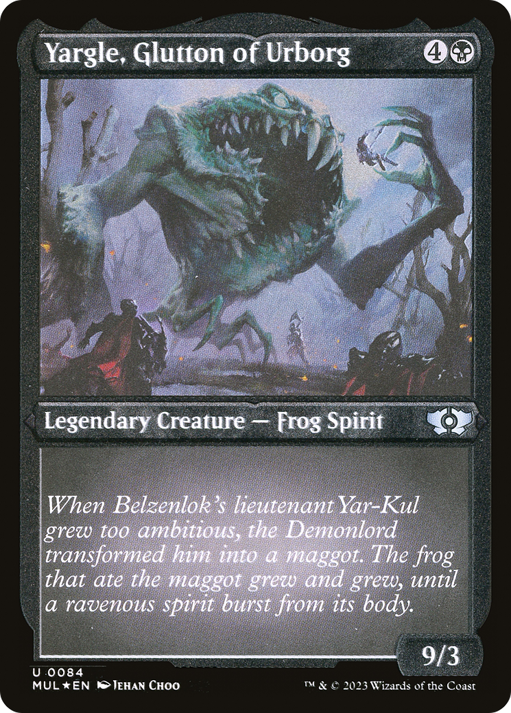 Yargle, Glutton of Urborg (MUL-084) [Multiverse Legends] Etched Foil MTG Single Wizards of the Coast
