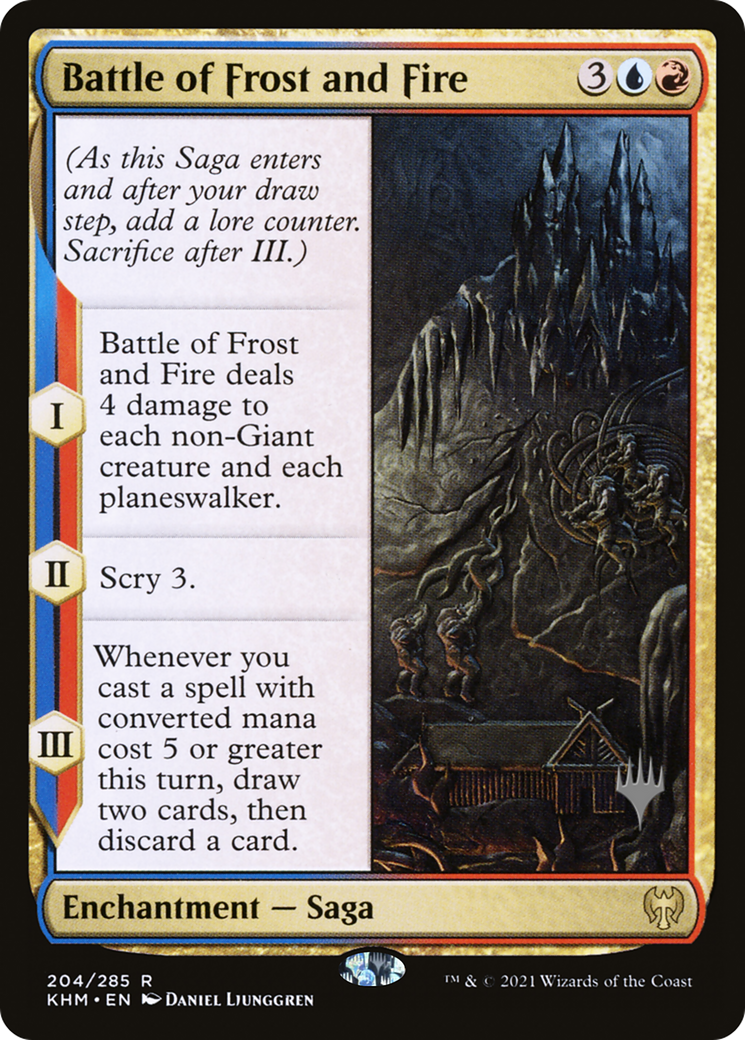 Battle of Frost and Fire (PPKHM-204P) [Kaldheim Promos] Foil MTG Single Wizards of the Coast