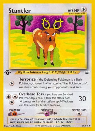 Stantler (38/64) 1st Edition [Vintage: Neo Revelation] Pokemon Single Pokémon