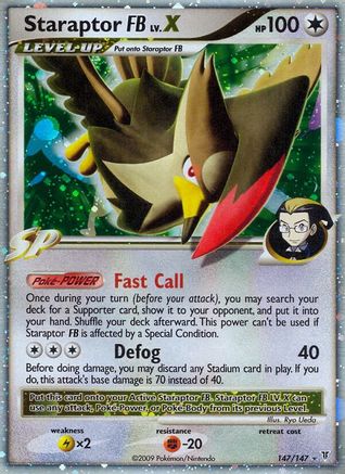 Staraptor FB Lv.X (/147) Holofoil [Platinum: Supreme Victors] Pokemon Single Pokémon